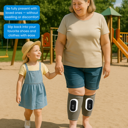 Relieve Swollen, Heavy Legs and Finally Enjoy Time With Loved Ones Again with the TruWave™ 3-in-1 Leg Massager